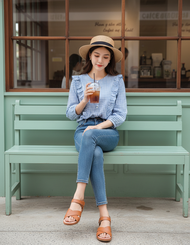 Sandal đế bệt - Giày Hạnh Dung