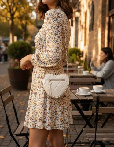 Túi xách mini - váy hoa nhí