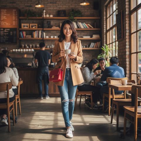 Túi xách đỏ tươi - Trẻ trung - Giày Hạnh Dung