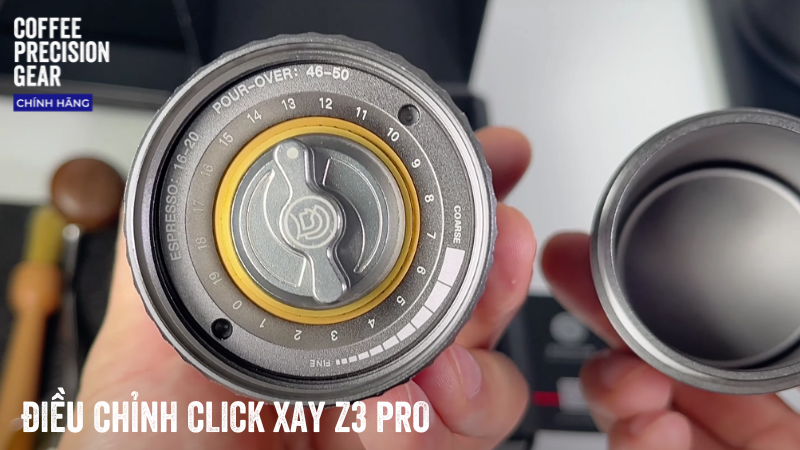 chỉnh kích cỡ xay của cối