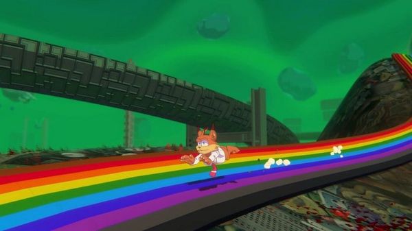 Bubsy phải du hành xuyên không gian để đánh bại BaaBots