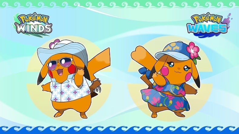 pikachu mới trong Pokemon Winds and Waves