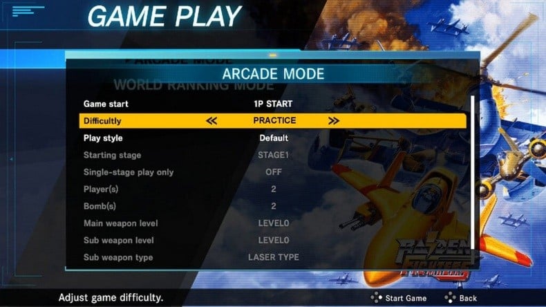 Raiden Fighters Remix Collection khi phát hành tháng 02 năm 2026