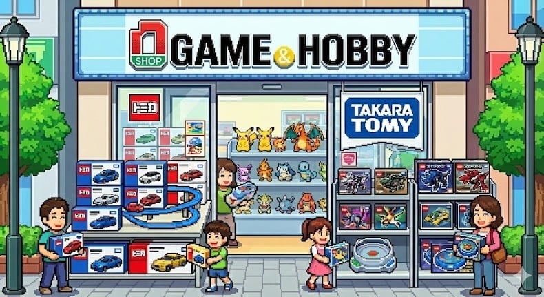 nshop takara tomy pixel art