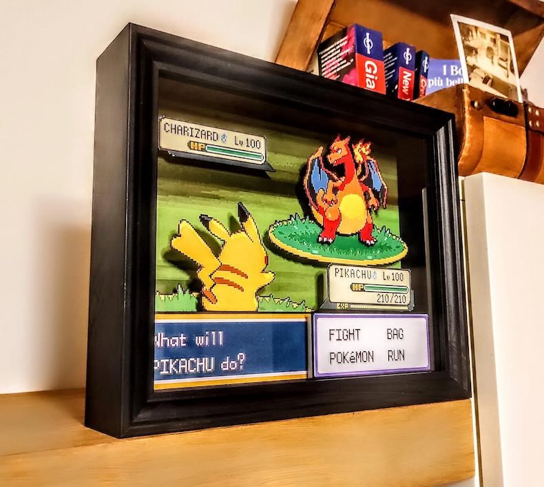 Khung Tranh Pokemon 3D (Shadowbox Art)