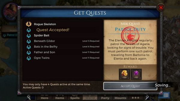 Cụ thể, các hoạt động chính trong Puzzle Quest: Immortal Edition