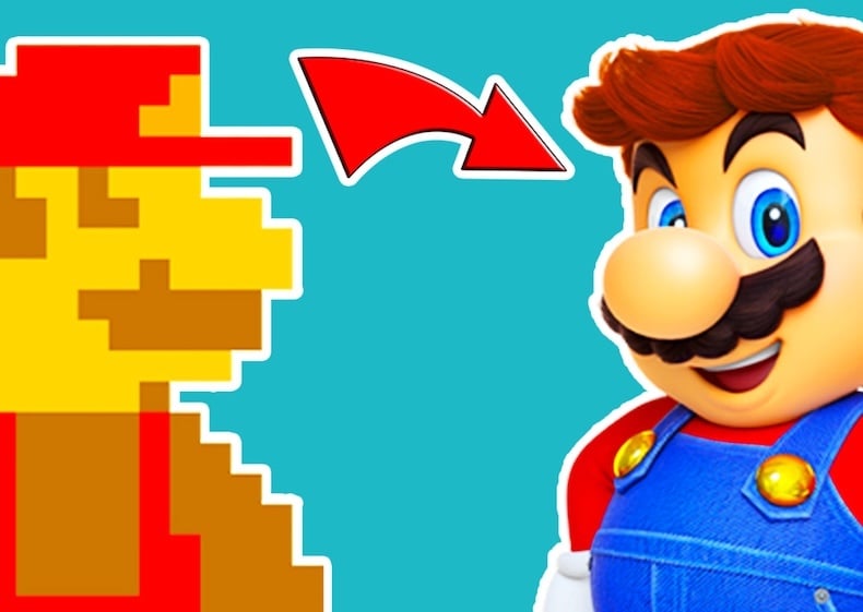 Tại sao Mario lại có ria mép và mũ đỏ?