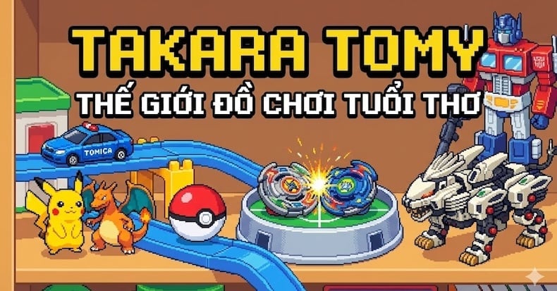 Takara Tomy là gì? Top 5 dòng đồ chơi Nhật Bản 