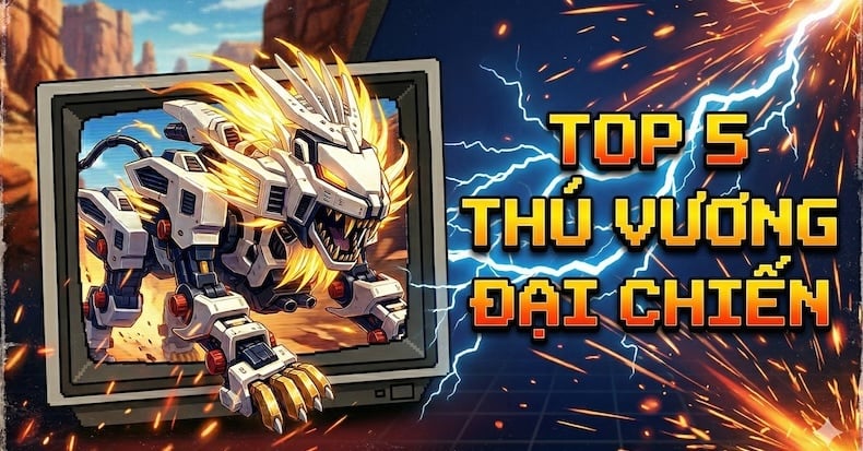 Top 5 Zoids Thú Vương Đại Chiến huyền thoại mà fan Việt Nam nhớ mãi