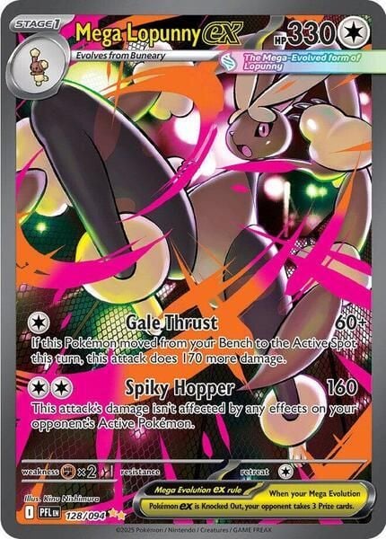 bài pokemon chính hãng phân phối Mega Lopunny ex 128 Special Illustration Rare