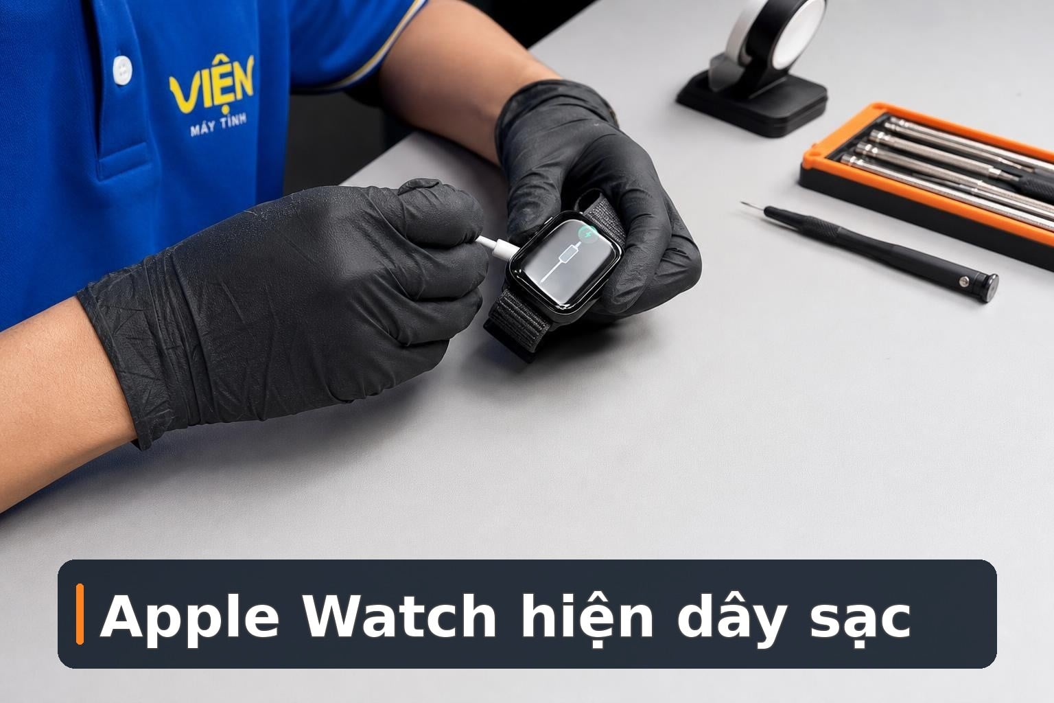 Apple Watch hiện dây sạc: Cách kiểm tra và xử lý