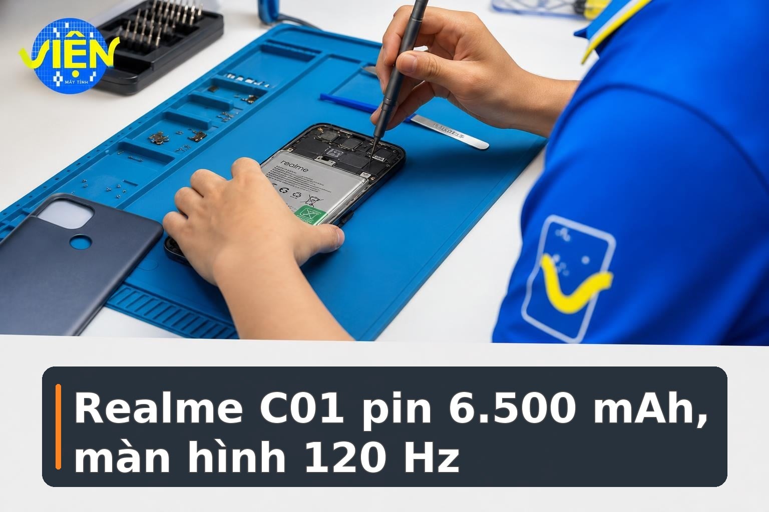 Realme C01 sắp bán tại Việt Nam: Pin 6.500 mAh, màn hình 120 Hz