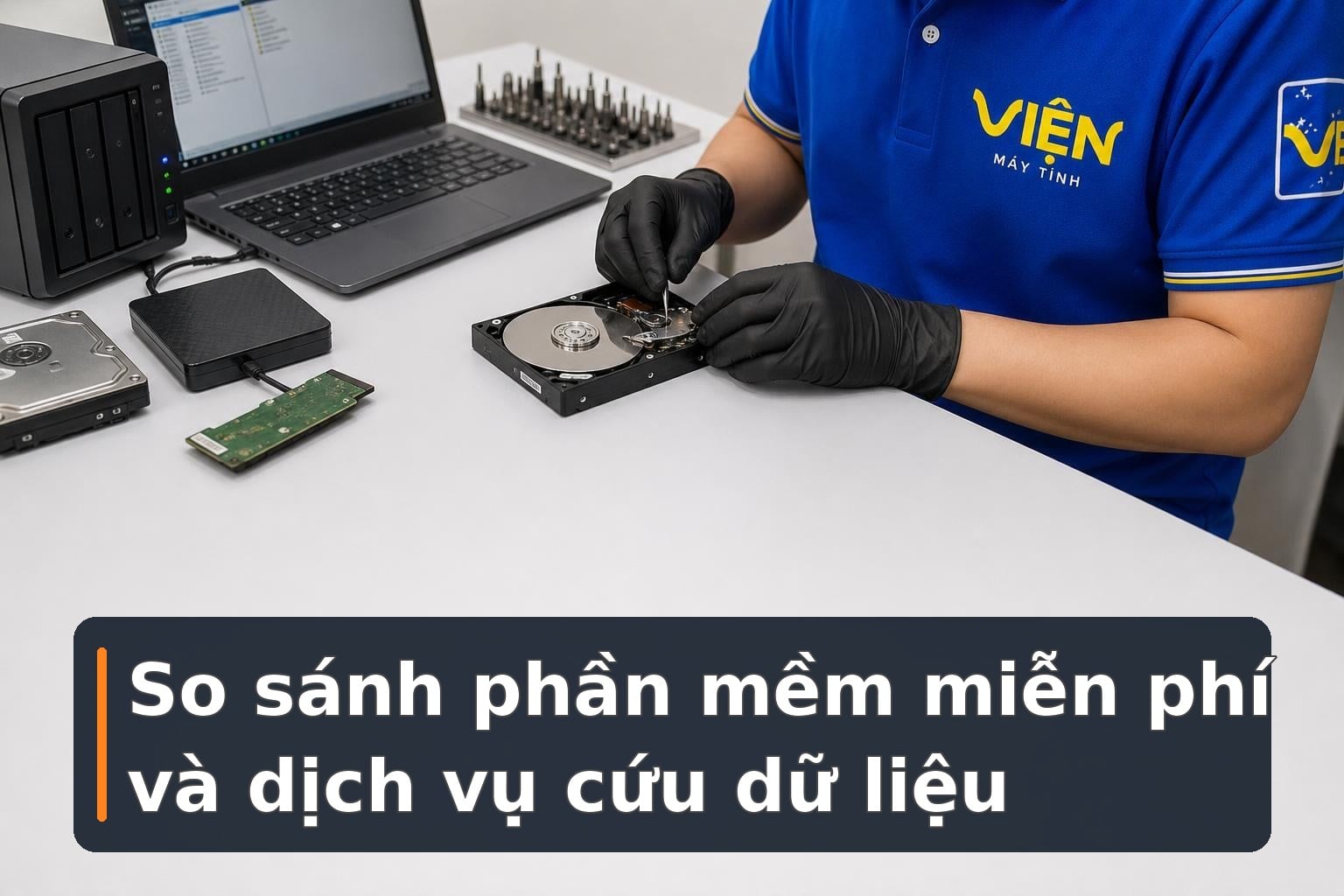 So sánh phần mềm miễn phí và dịch vụ cứu dữ liệu