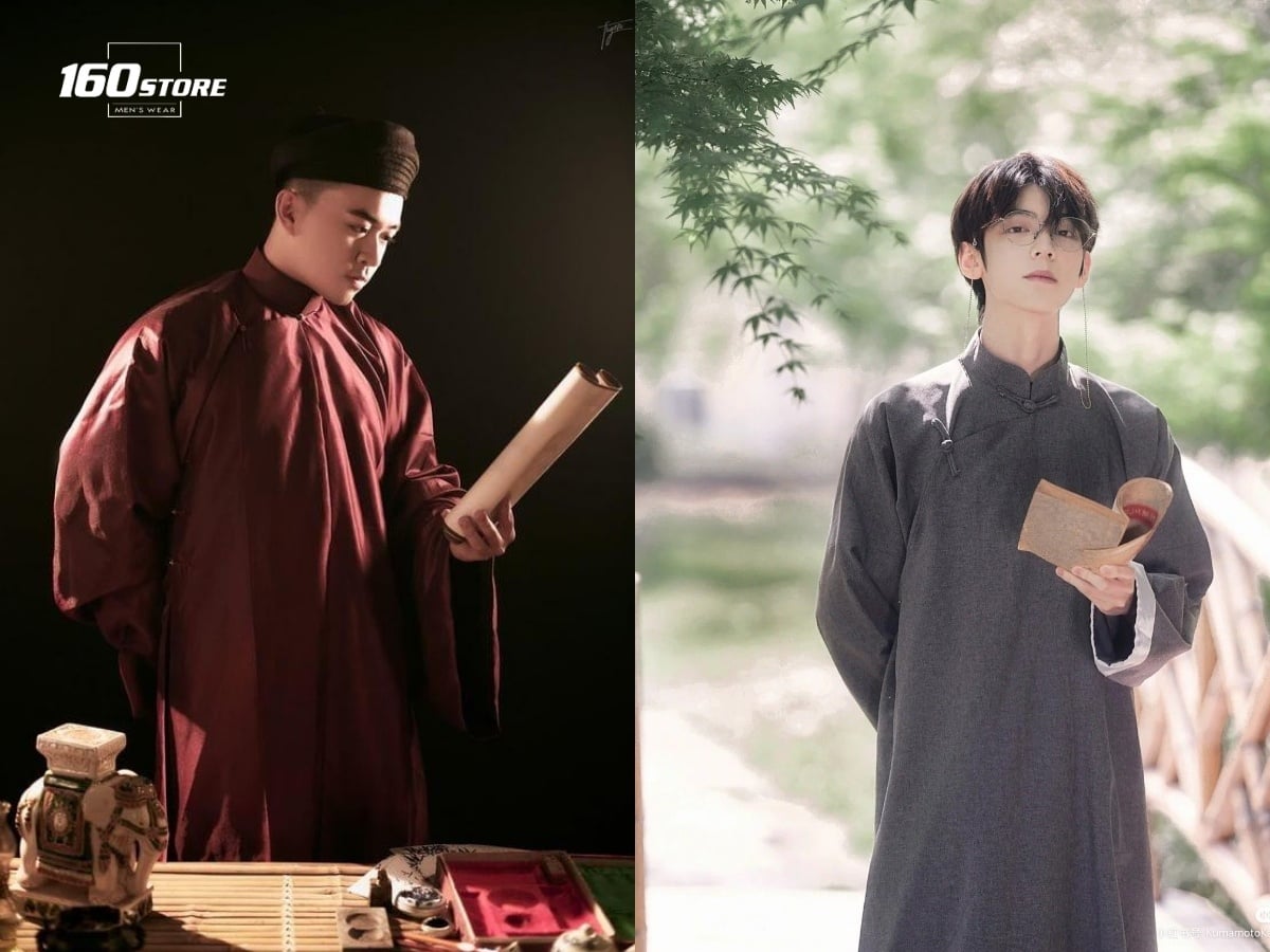 Tạo dáng chụp ảnh Tết nam theo phong cách cổ điển, thư sinh