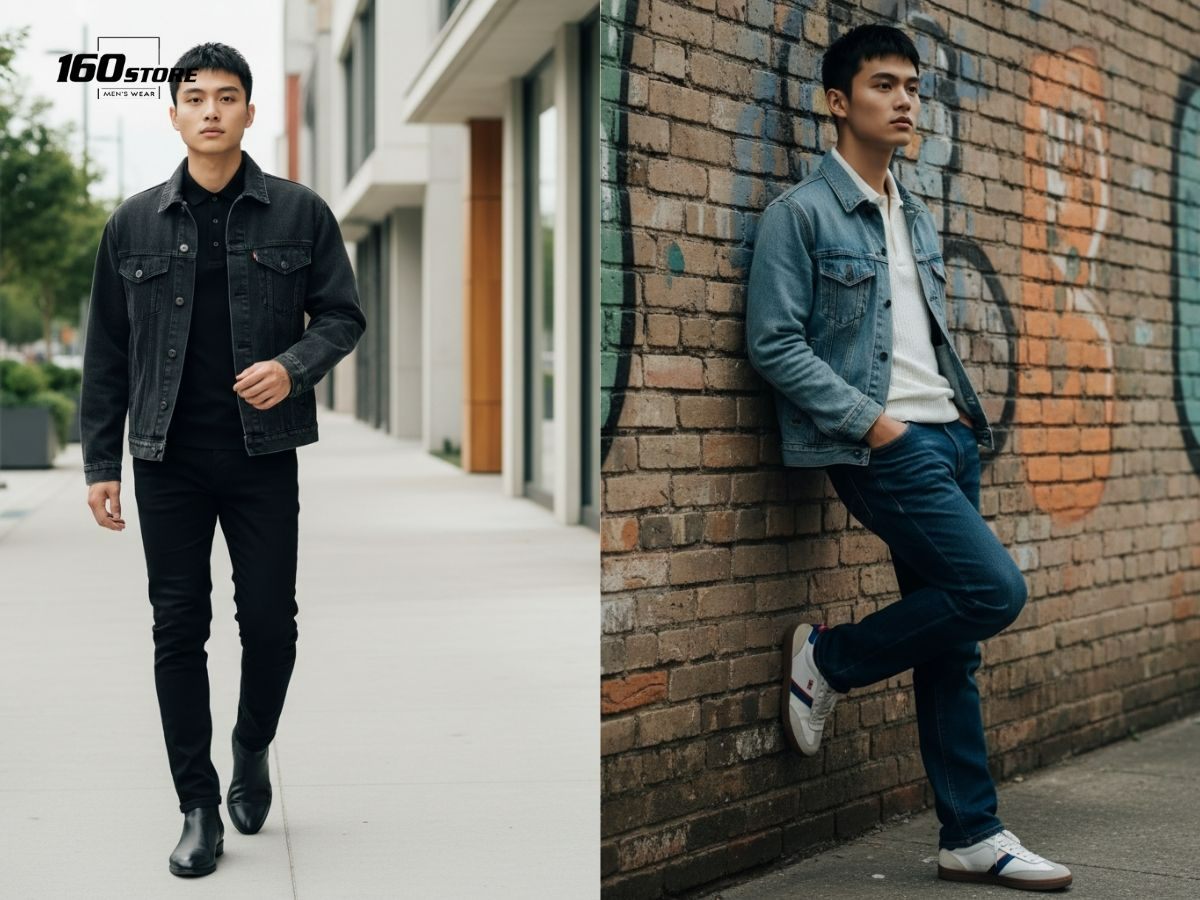 Phối áo polo và quần short linen