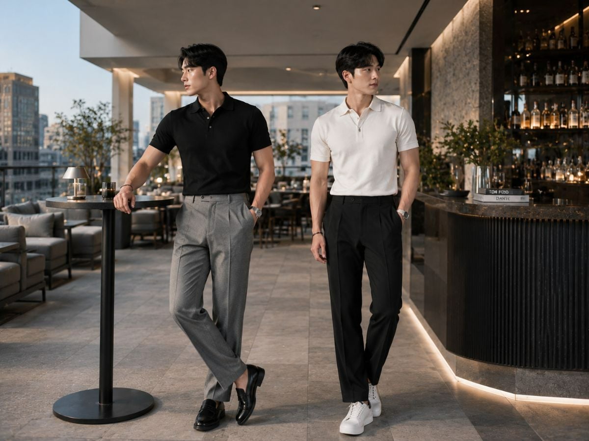 Polo form slim vừa phối quần tây, chỉn chu mà không quá trang trọng