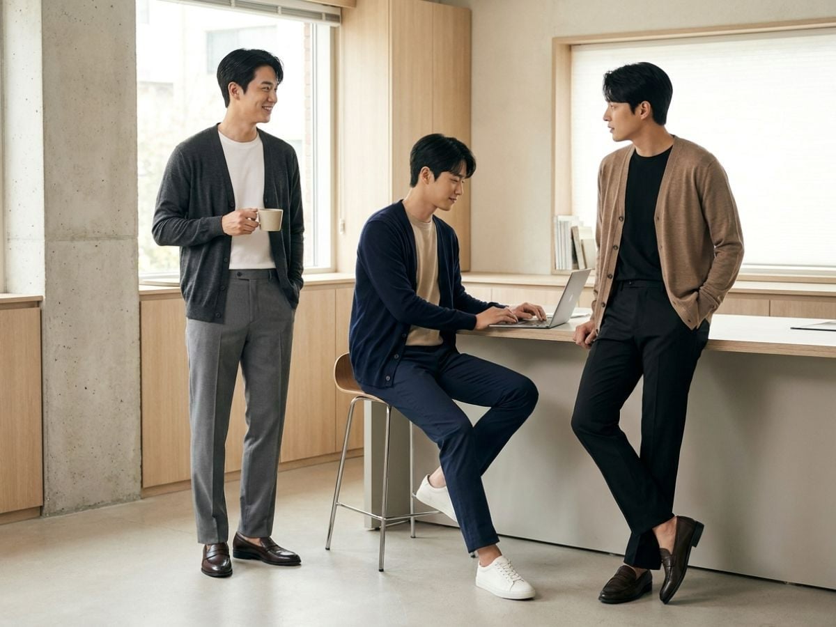 Cardigan mỏng layer áo thun, hợp văn phòng máy lạnh