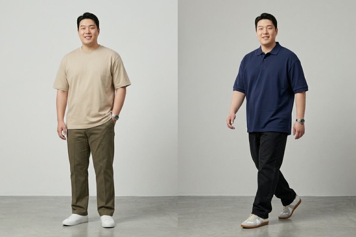 Form big size dáng rộng rãi nhưng vẫn cân đối