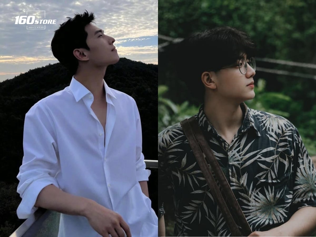 Chụp ảnh Tết nam góc nghiêng giúp gương mặt có chiều sâu hơn