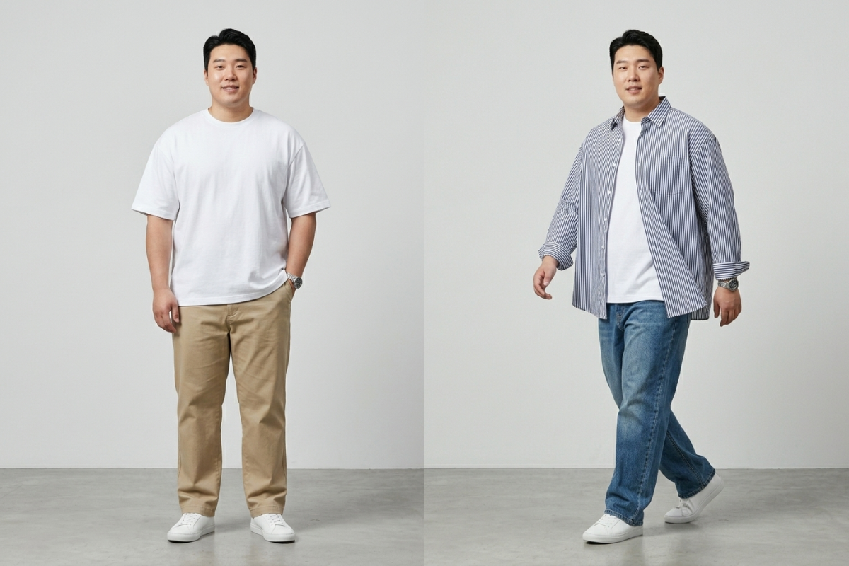 Dáng người bình thường nên mặc đồ oversize