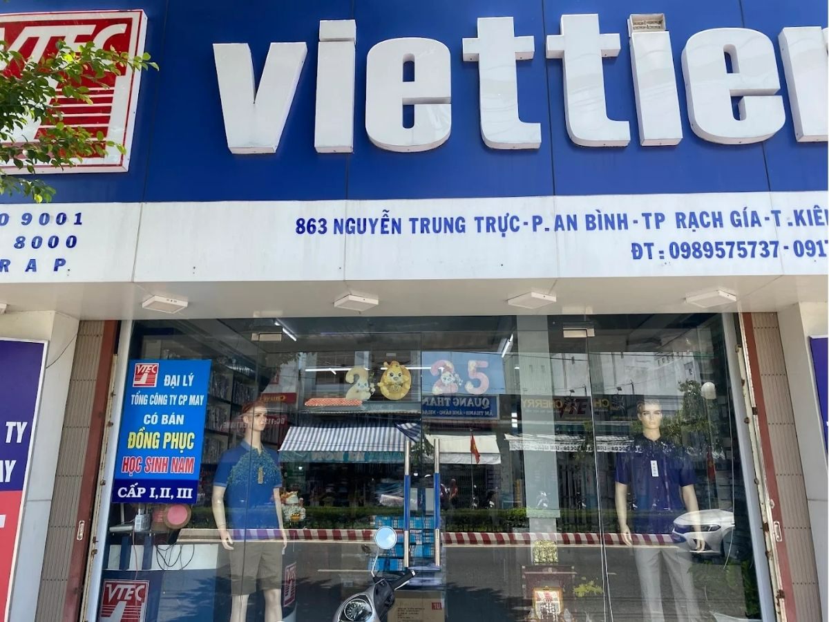 Shop đồ công sở nam Rạch Giá - Việt Tiến