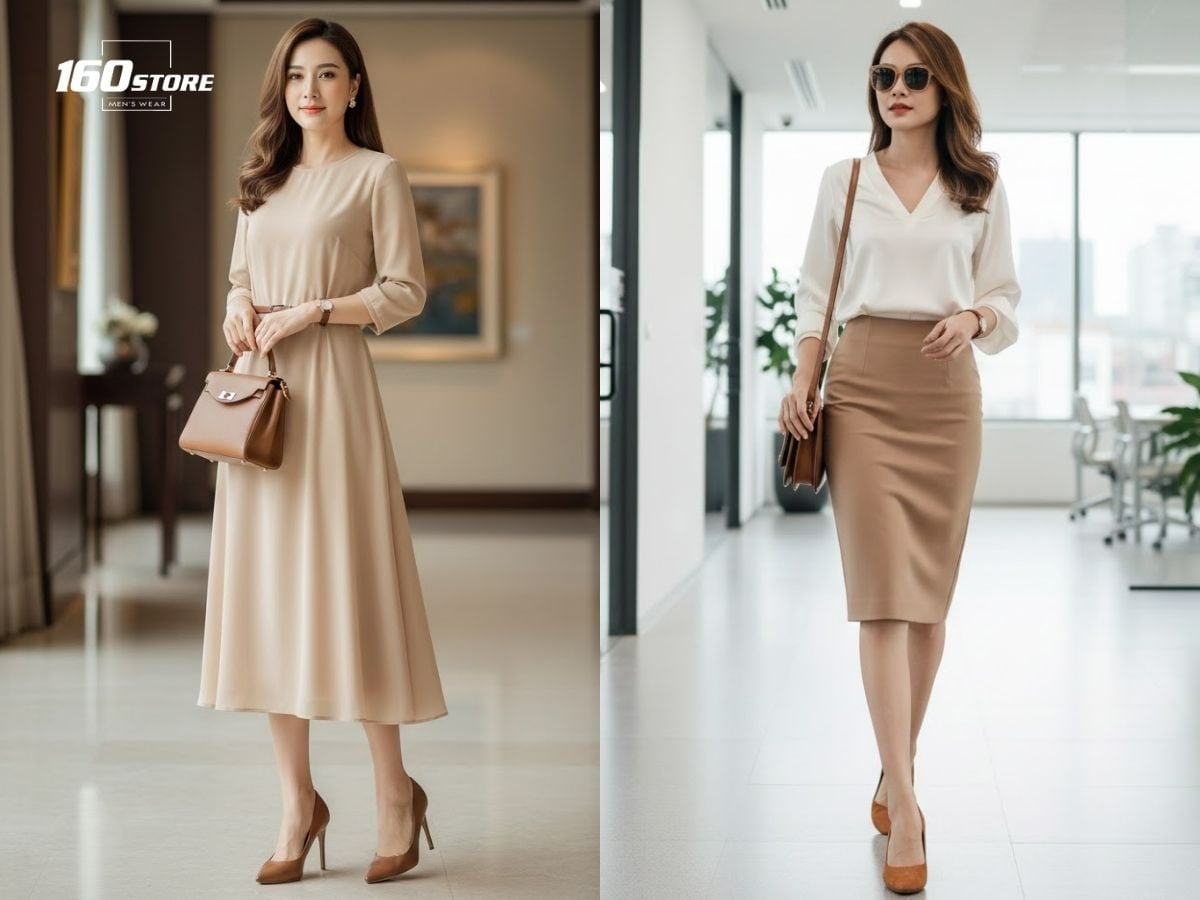 Outfit màu nâu luôn là lựa chọn tinh tế cho các nàng tuổi Tân Mùi 1991