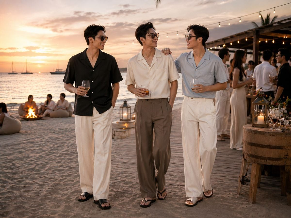 Sơ mi Cuban relaxed mang tinh thần phóng khoáng cho tiệc mùa hè