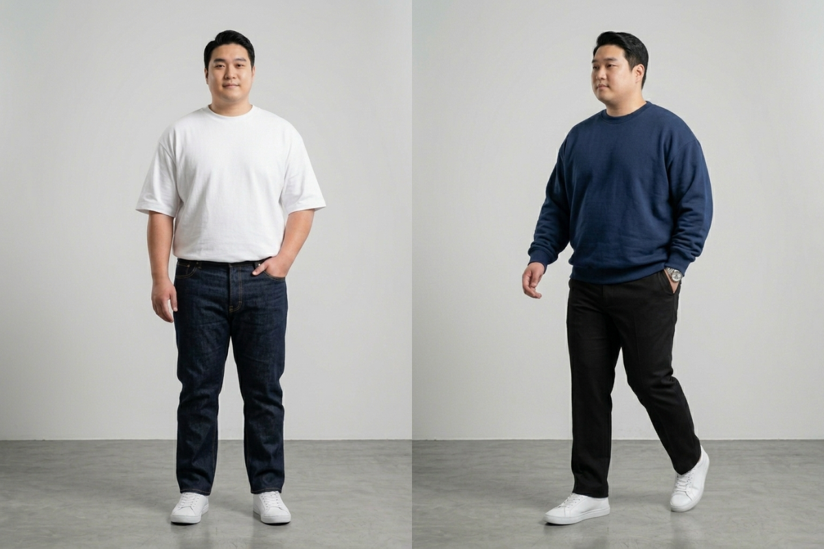 Kết hợp đồ big size với item form gọn