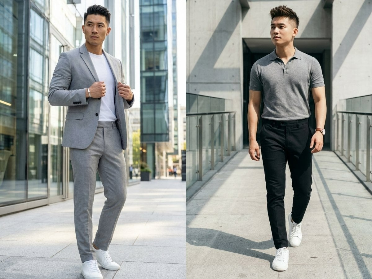 Màu xám mang lại vẻ ngoài trưởng thành và nam tính