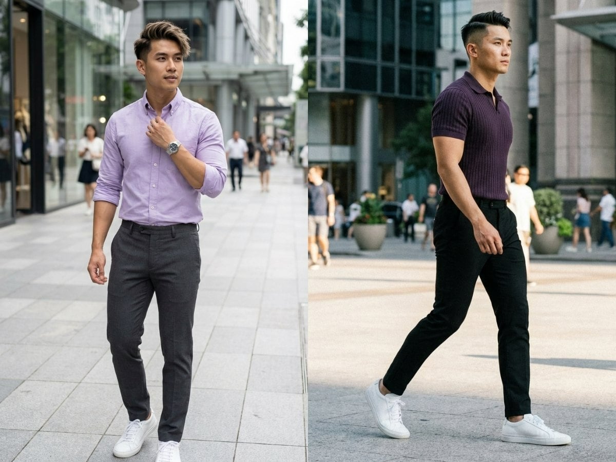 Không nên lựa chọn trang phục màu tím cho người mệnh Kim