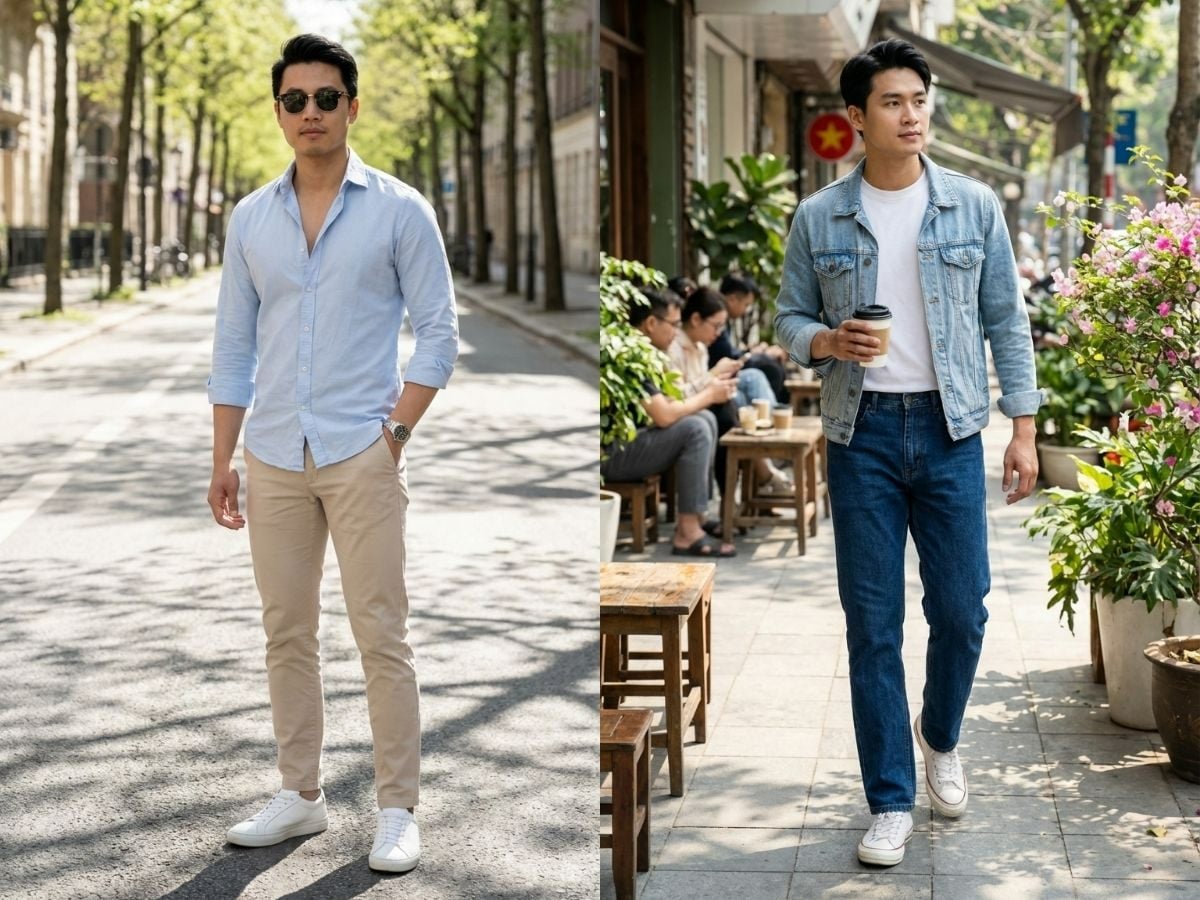 Mix and match đồ nam mùa xuân