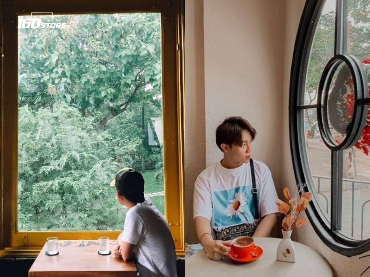 Nam chụp ảnh qua khe cửa tạo cảm giác rất điện ảnh