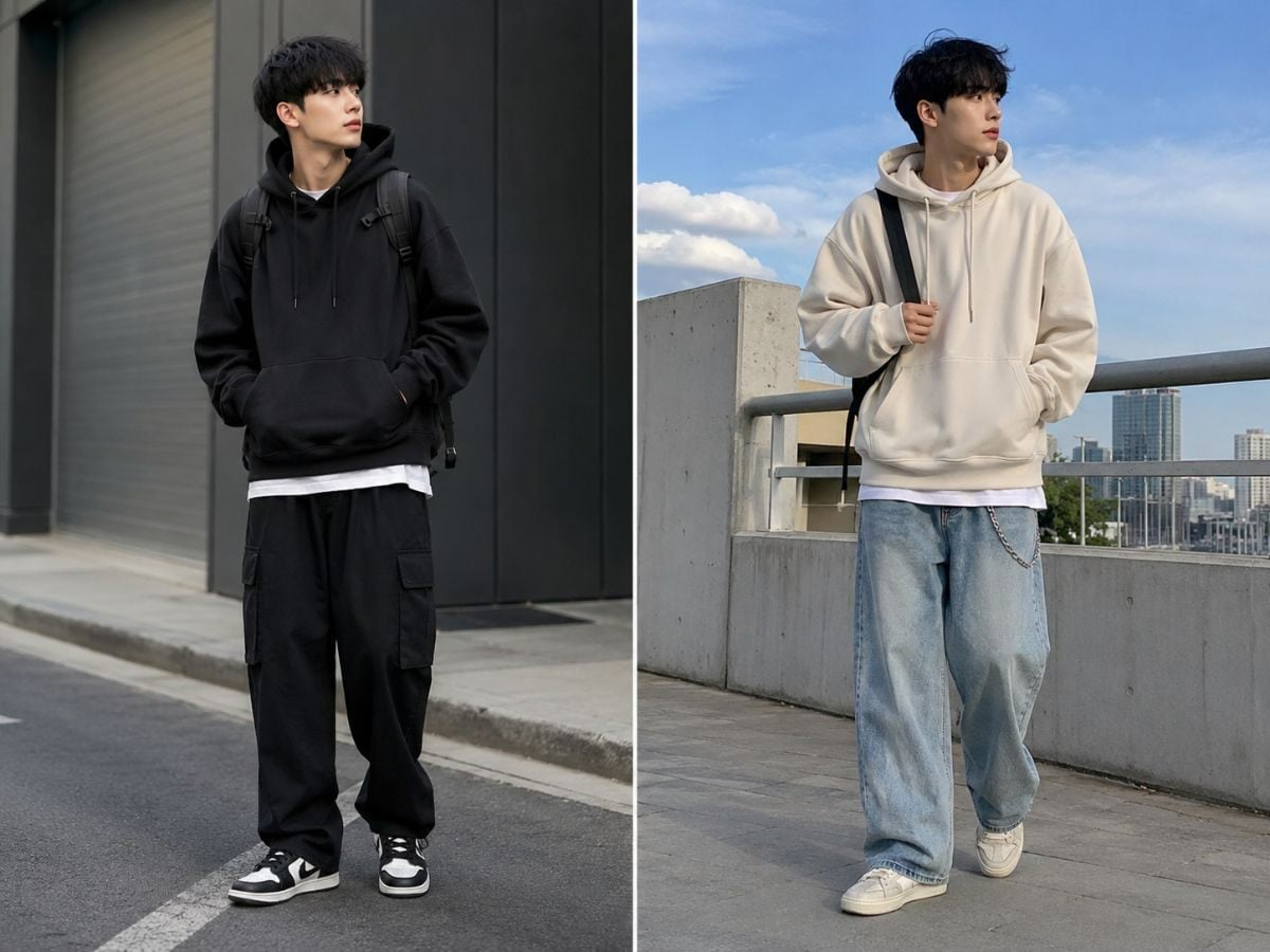 Áo hoodie nam trẻ trung, thoải mái, đậm tinh thần streetwear
