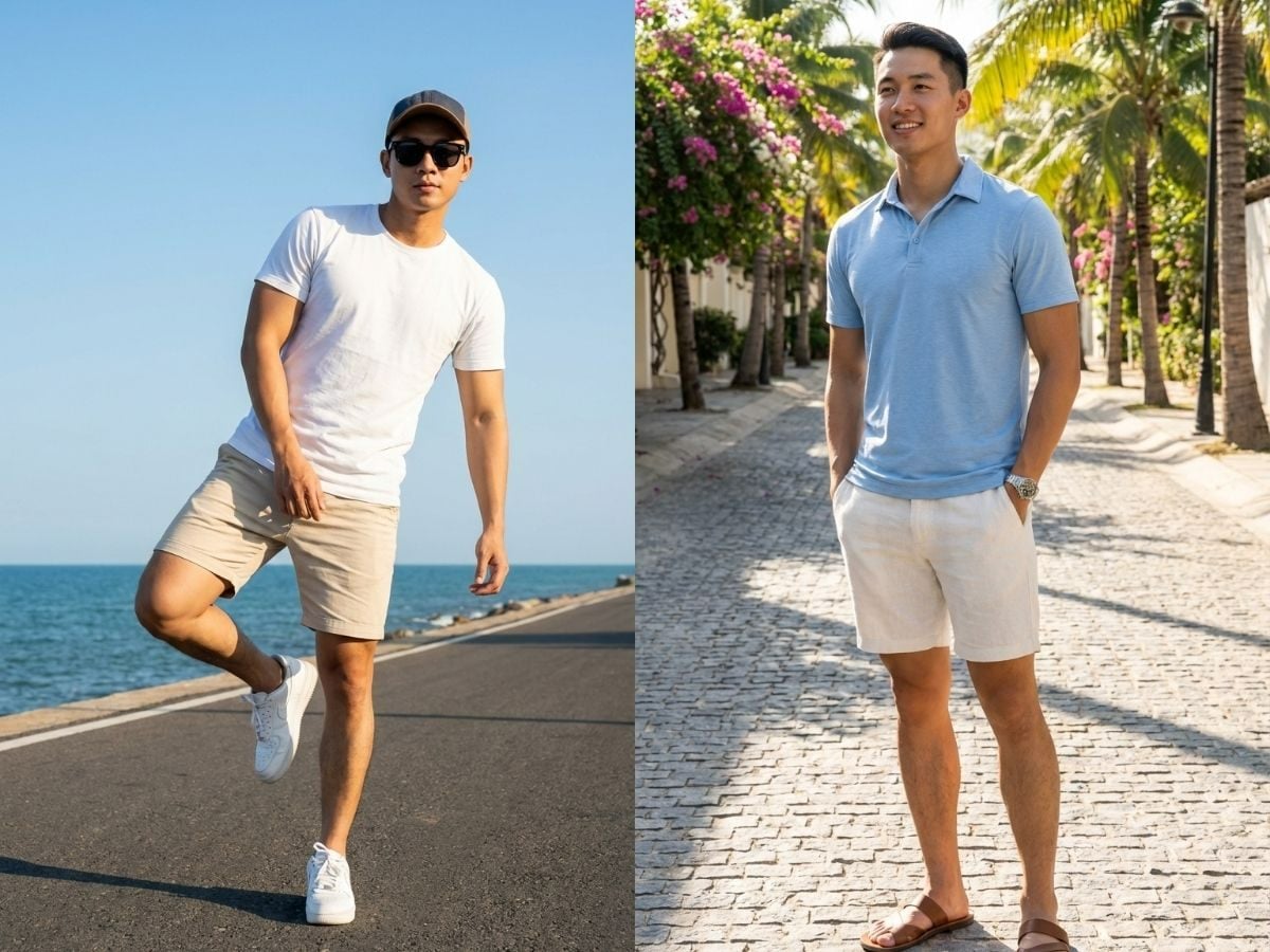 Outfit nam mùa hè mát mẻ