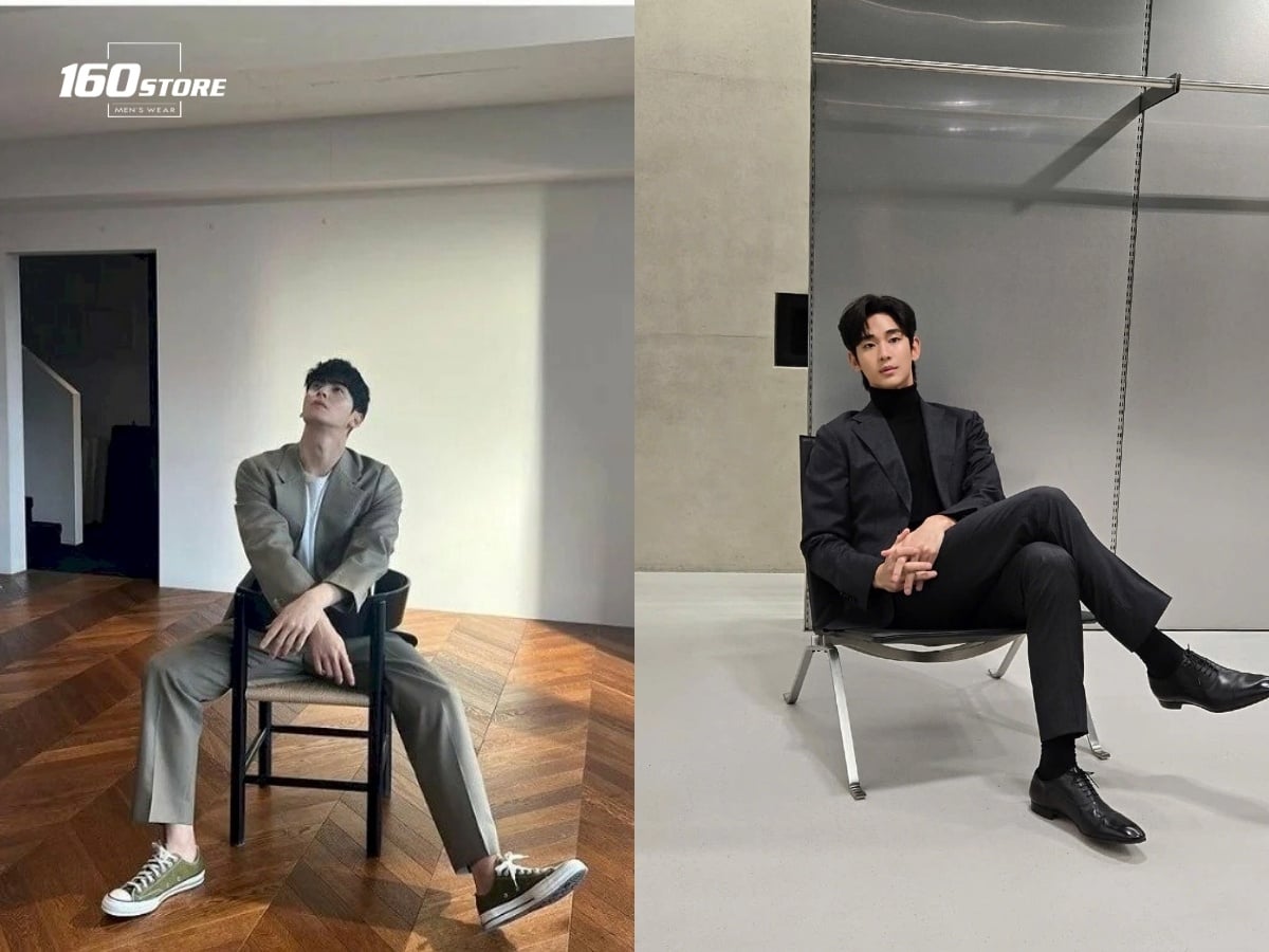 Chụp ảnh Tết tạo dáng ngồi ngược với ghế