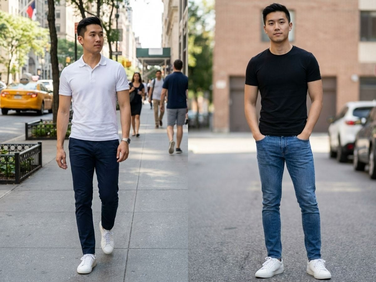 Phối đồ cho nam thấp