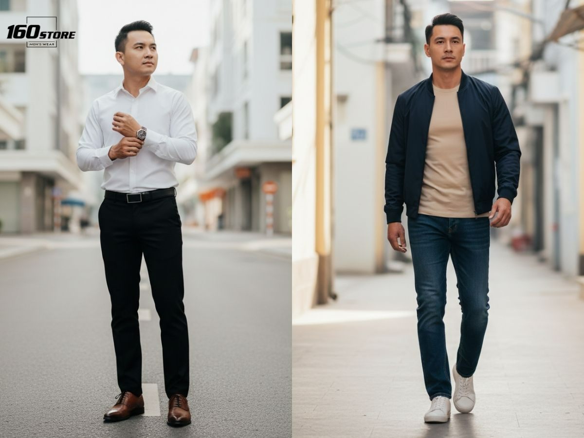 Phối đồ nam thân hình cân đối