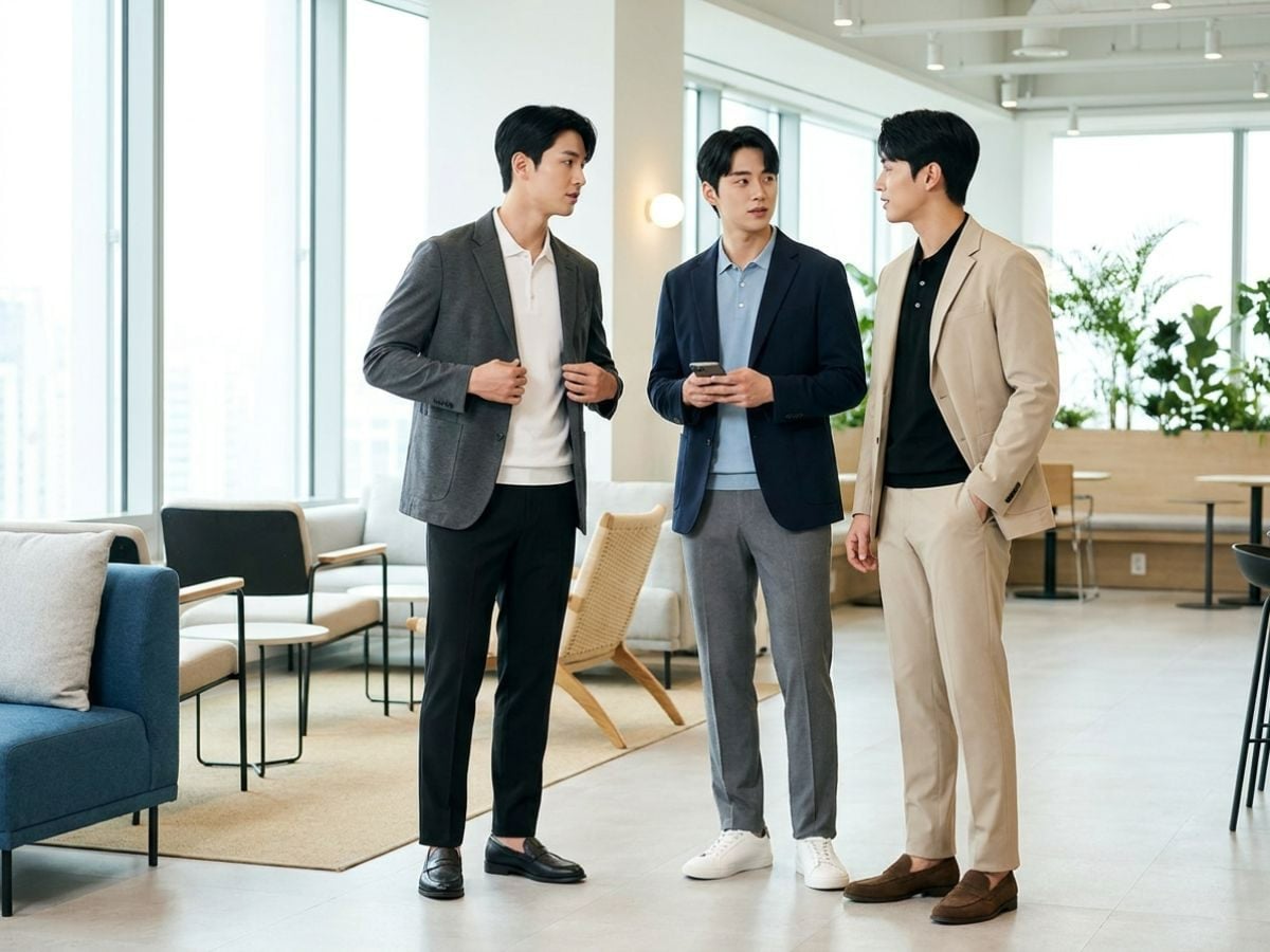 Blazer phối áo polo, linh hoạt từ công sở đến hẹn gặp