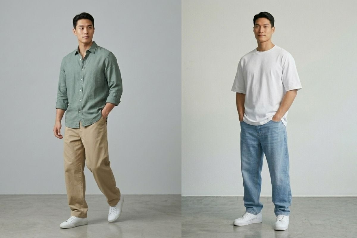 Quần baggy đa dạng chất liệu