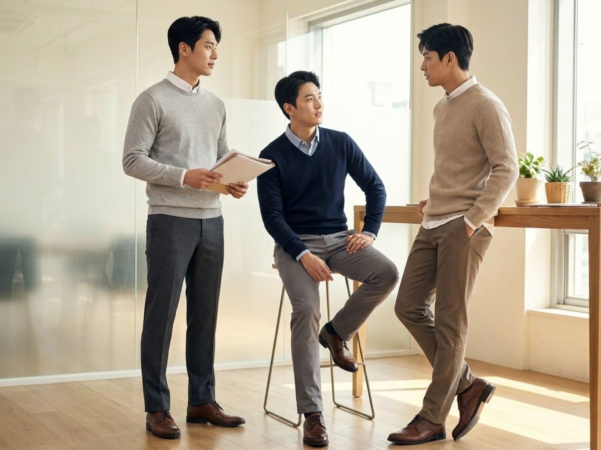Sweater mỏng phối sơ mi, ấm nhẹ và tinh tế