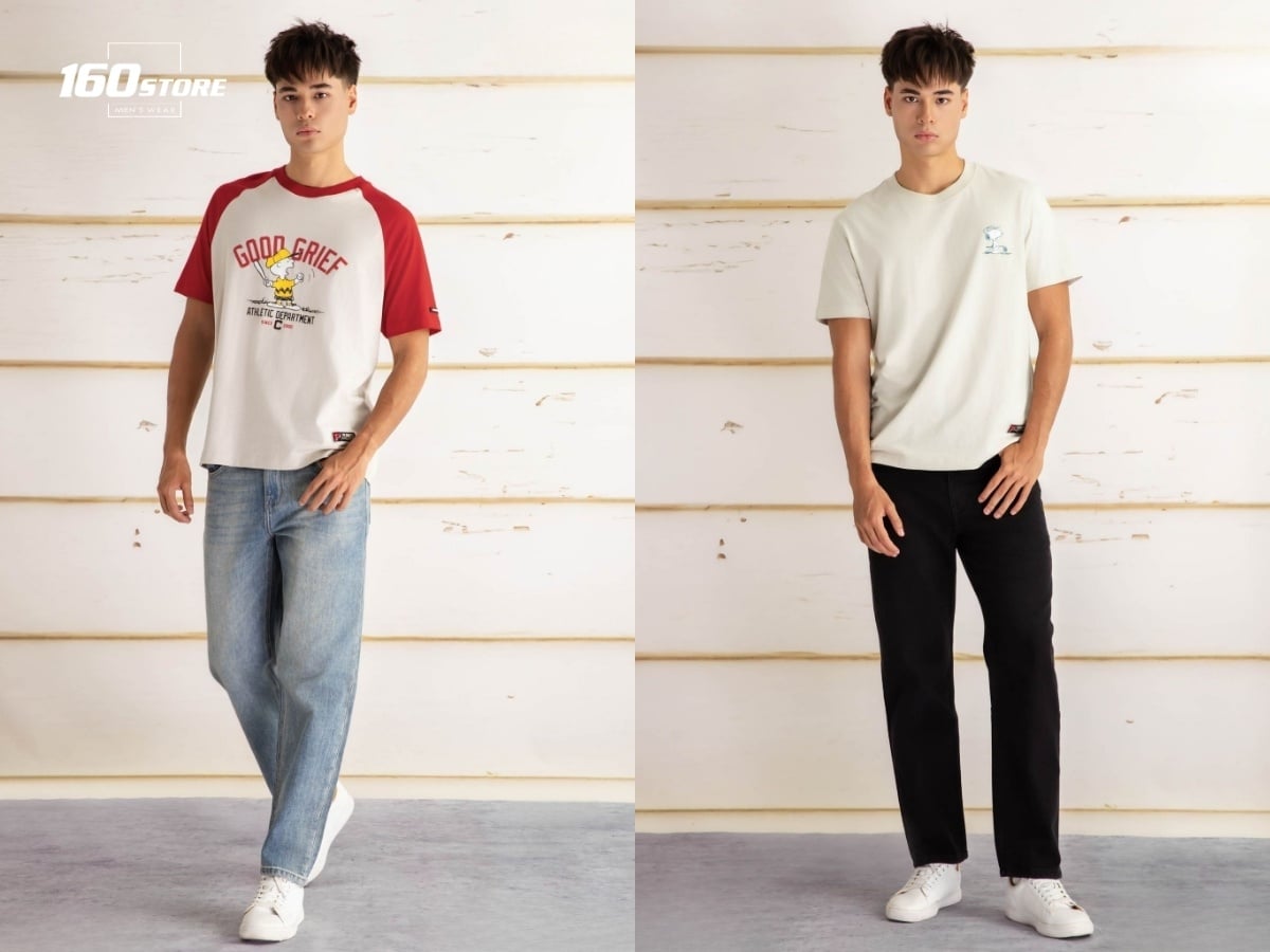 Ưu tiên phối quần jeans Tết trơn, ít wash