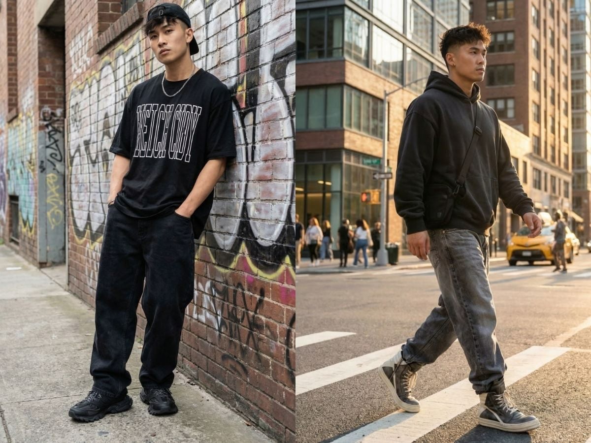 Quần baggy phù hợp phong cách street style cá tính
