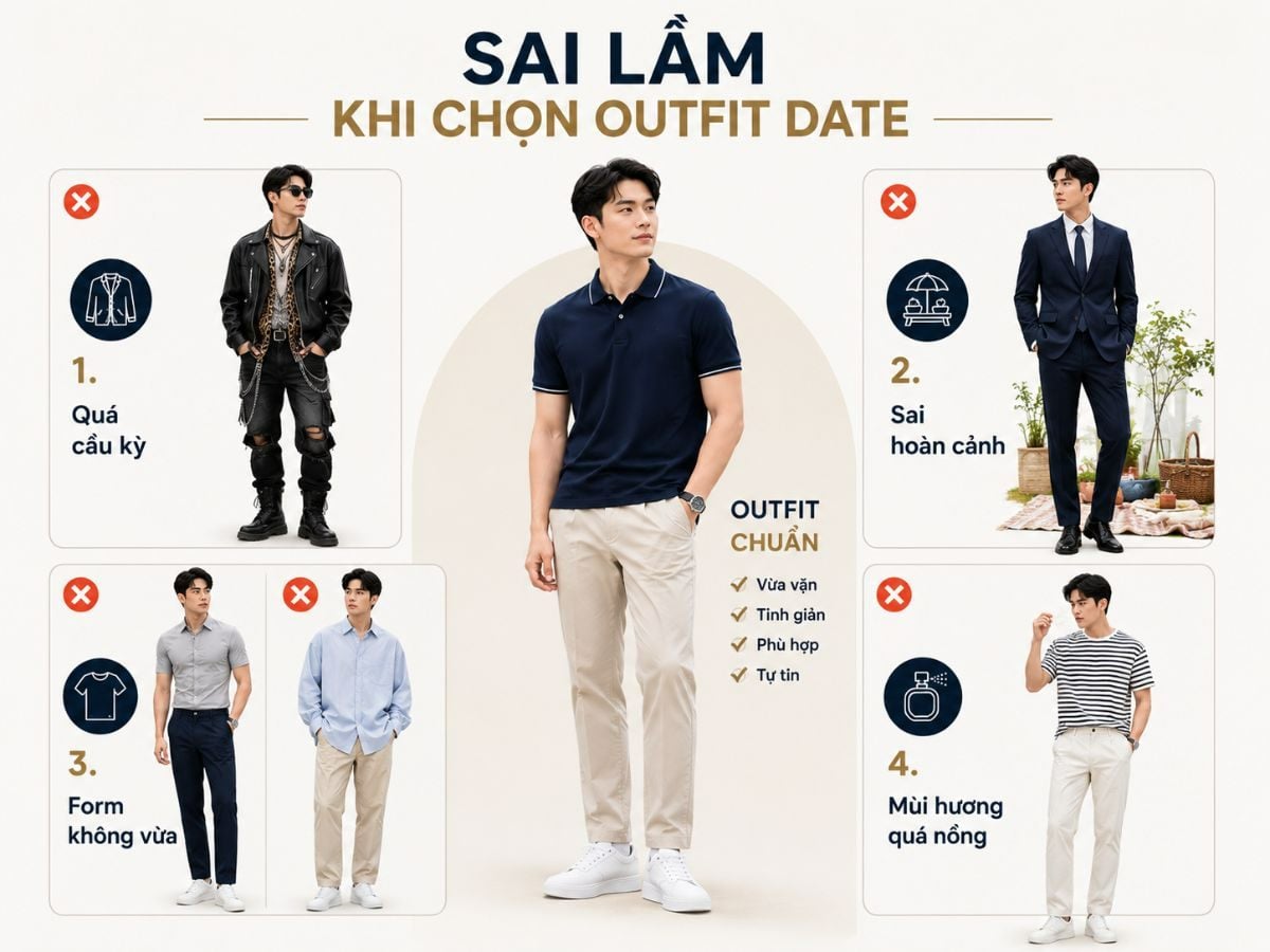 Những sai lầm khi chọn outfit đi hẹn hò