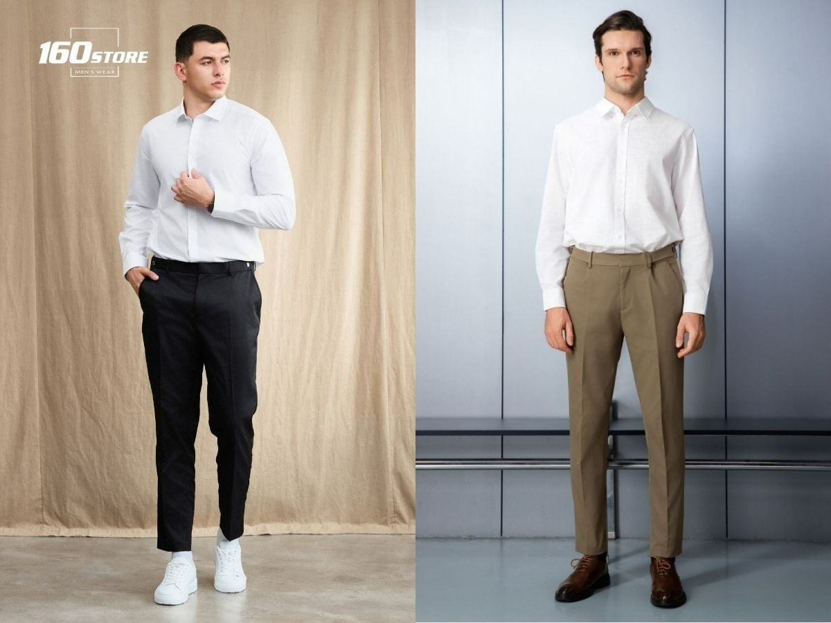 Khai xuân công sở với áo sơ mi và quần tây