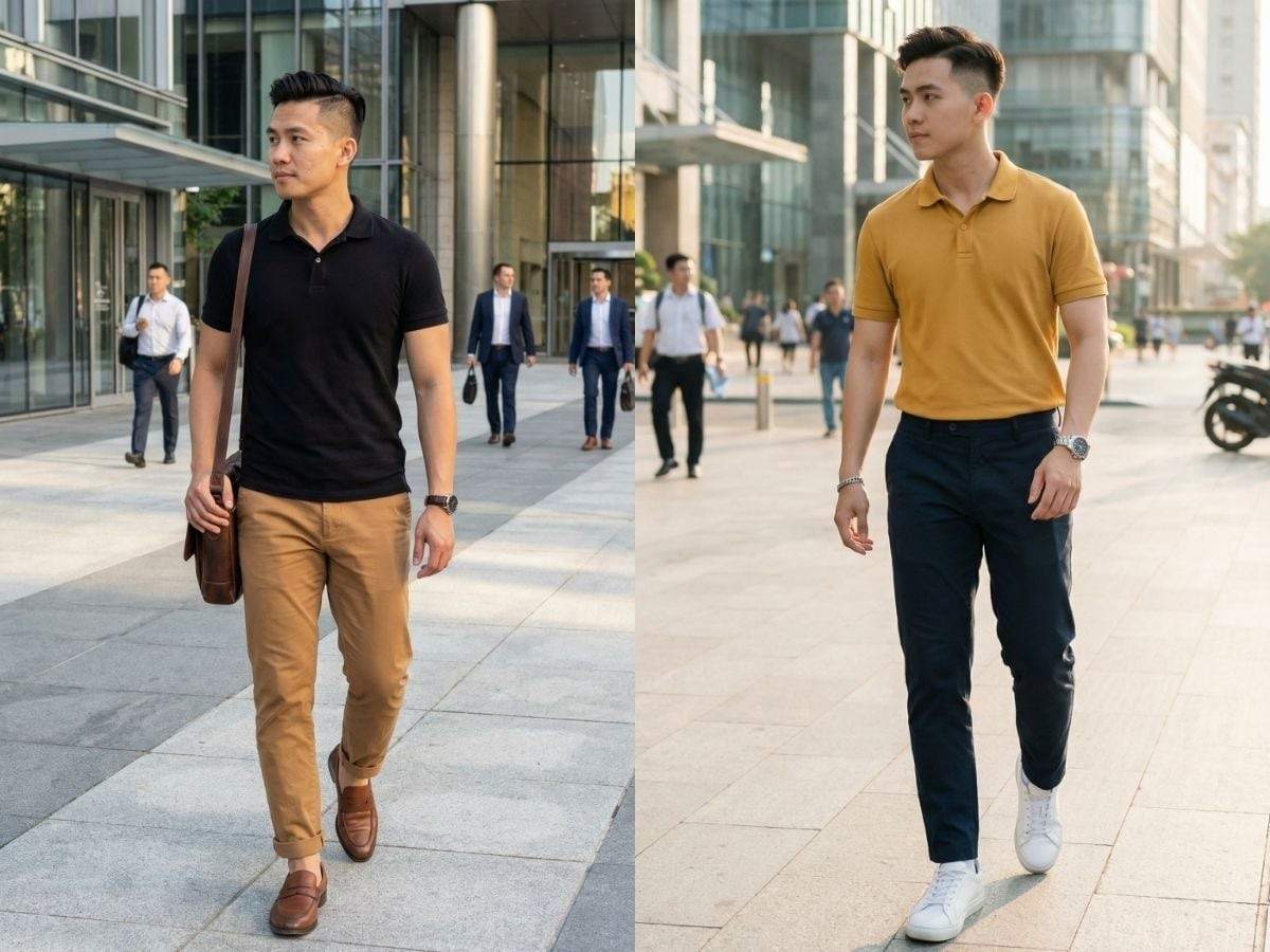 Trang phục màu nâu hoặc vàng thể hiện vị thế vững chắc