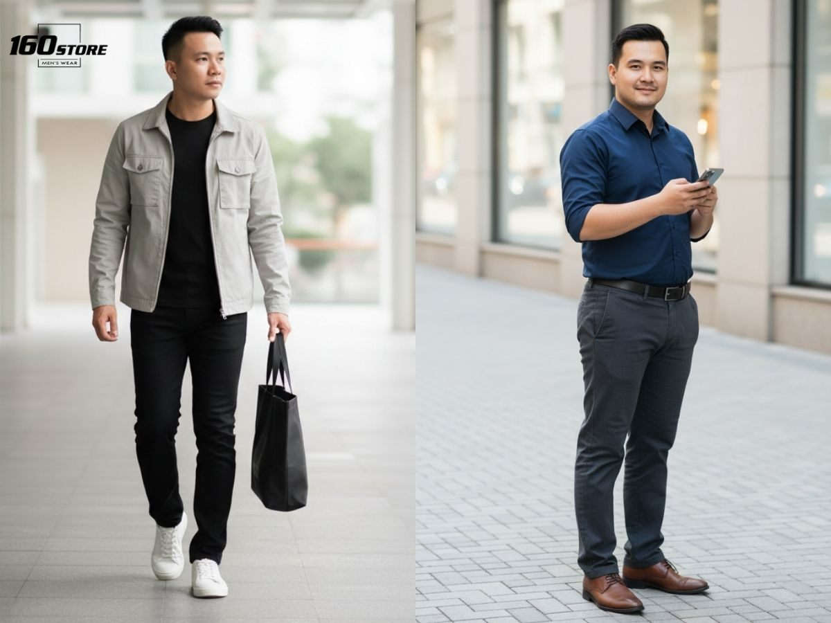 Phối đồ che khuyết điểm cho nam có thân hình đầy đặn