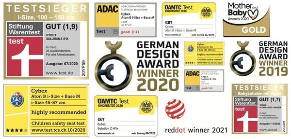 Cybex đạt nhiều giải thưởng và danh hiệu xuất sắc