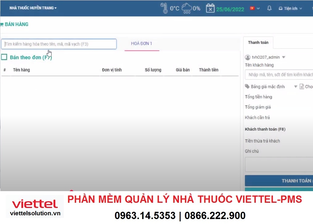 Phần mềm quản lý nhà thuốc&nbsp;Viettel