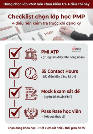 Checklist khi đăng ký học PMP tại Hà Nội