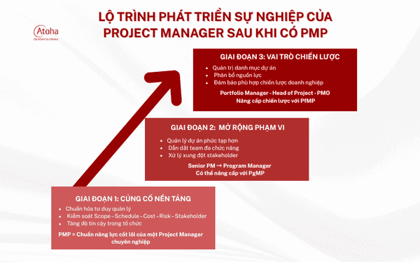 Lộ trình phát triển sự nghiệp cho Project Manager sau khi có PMP